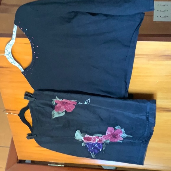 Donna Morgan black skirt set size 6 - Picture 2 of 9
